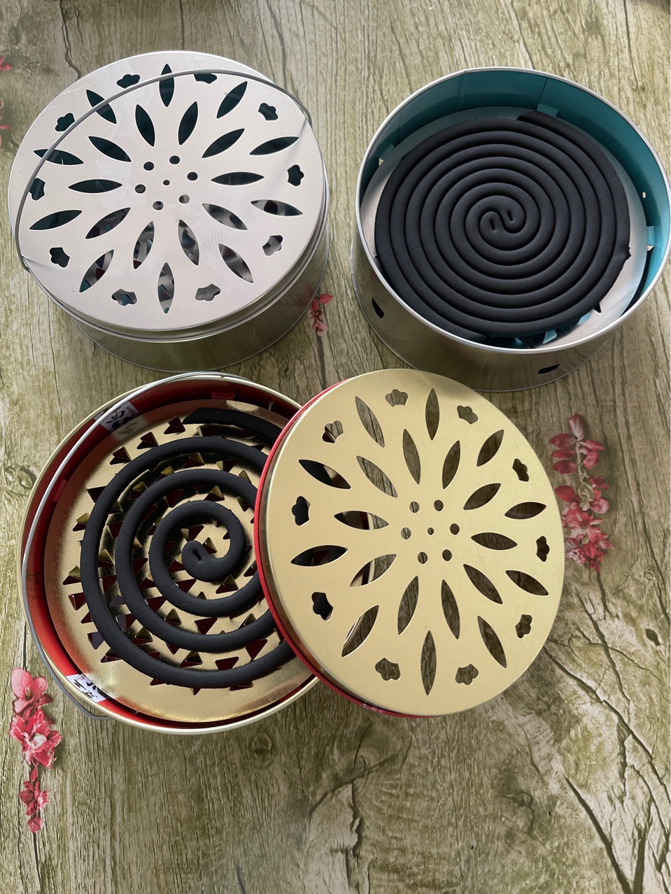 工厂蚊香盘蚊香架蚊香盒防火家用带盖室内户外安全蚊香炉日式盘托