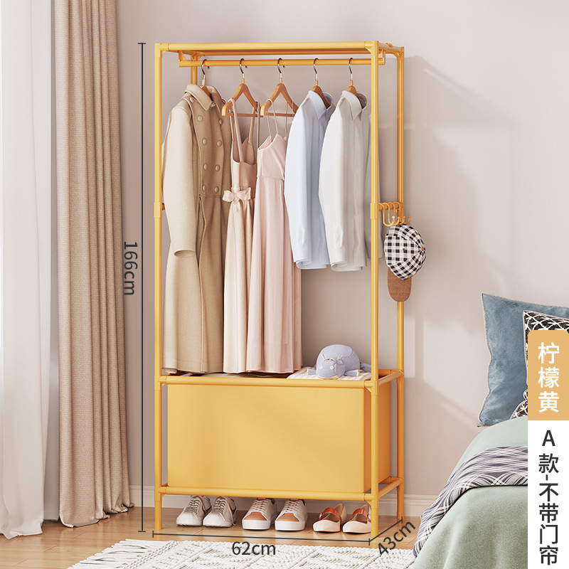 Wardrobe Household Bedroom Simple Assembly Wardrobe Economical Durable Small Apartment Rental Room Clothes Cabinet