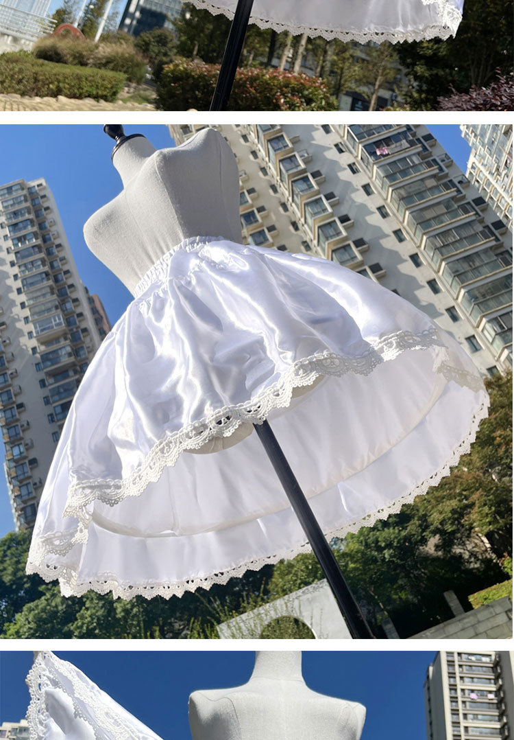 裙撑洛丽塔鱼骨撑暴力可调节50cm花嫁卡门撑cos内搭衬裙厂家直销