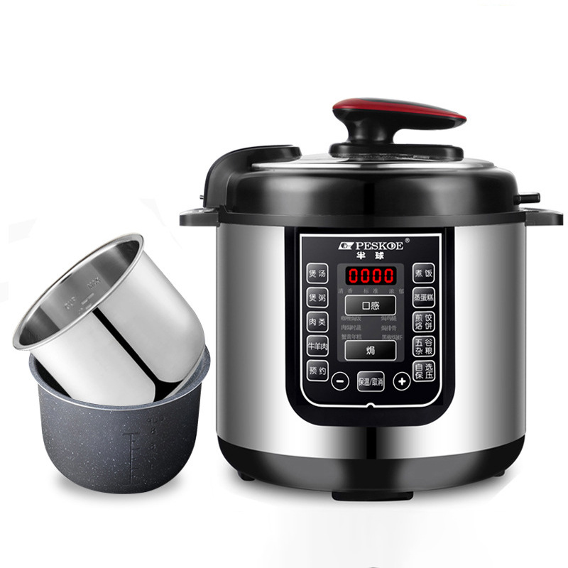 智能家用多功能电压力锅5升大容量无水蒸鸡voltage cooker高效