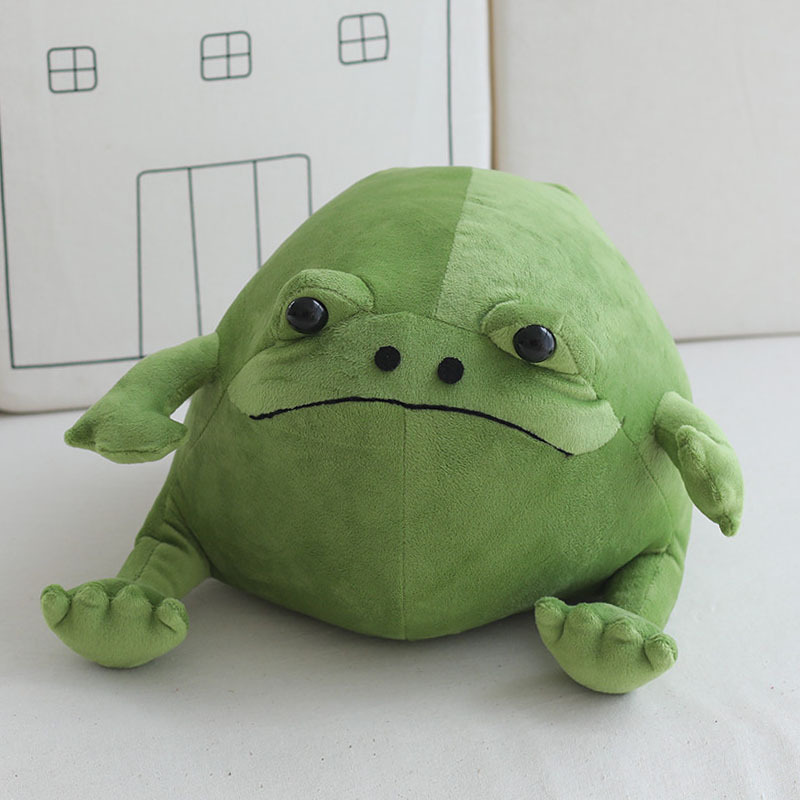 现货跨境新品ricky rain frog丑萌青蛙毛绒公仔卡通玩偶儿童玩具