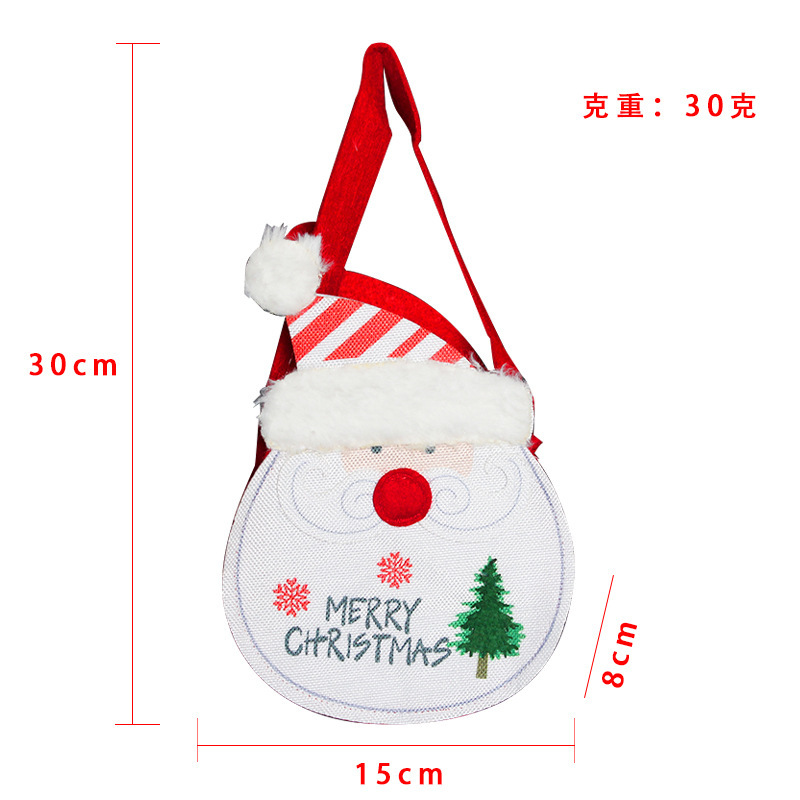 2022 Santa Snowman Tote Bag Creative Children's Candy Bag Christmas Decorations Clearance Spot