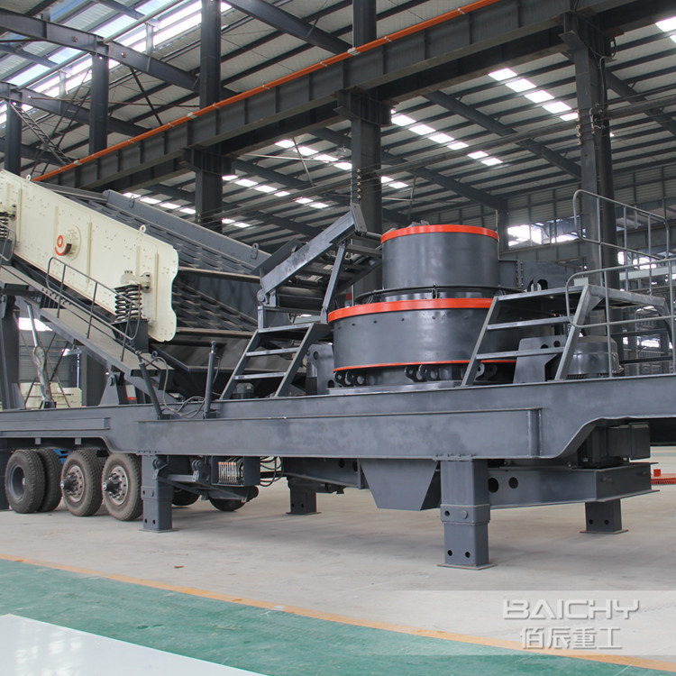 石英石移动式制砂机制砂机移动破碎站花岗岩移动式制砂机