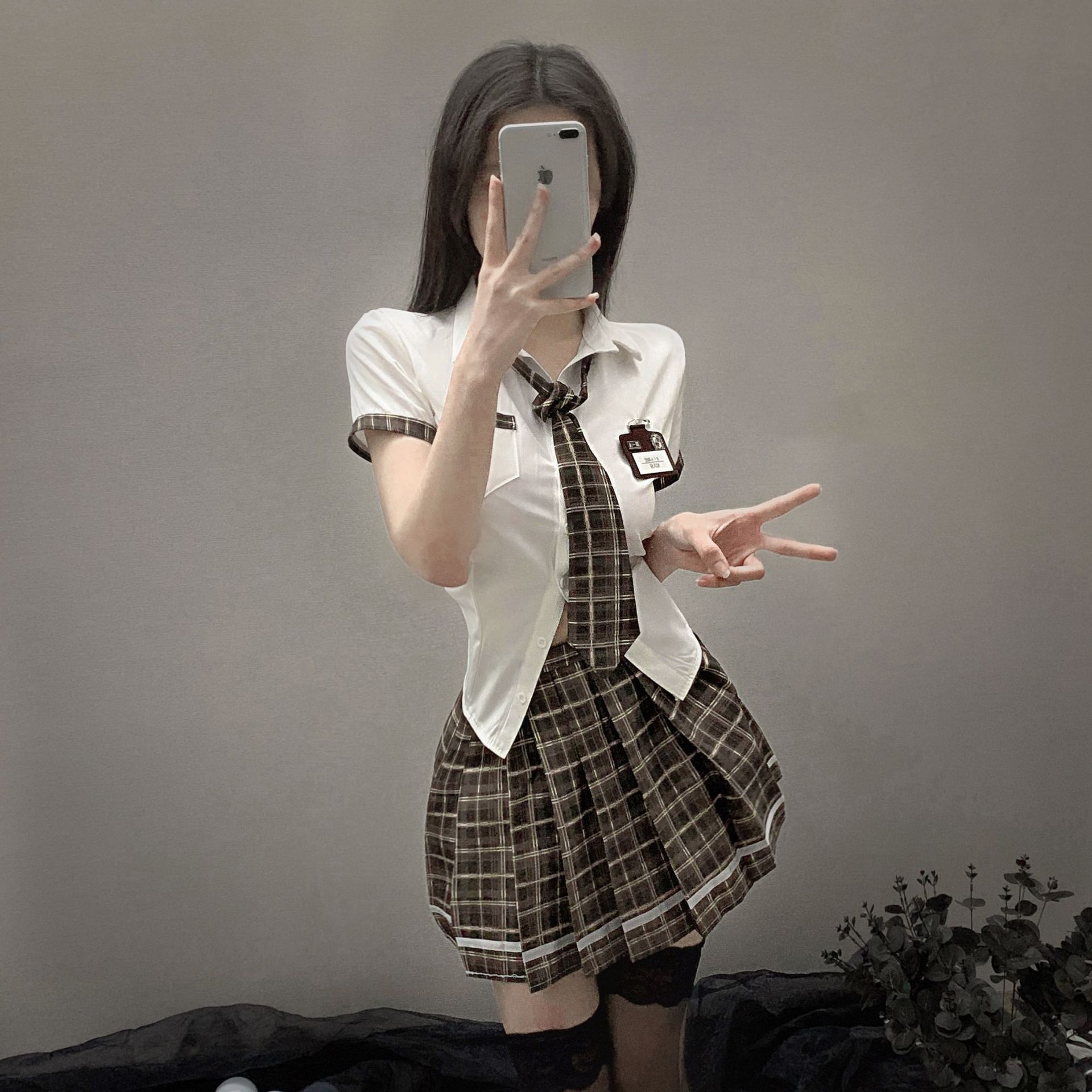 情趣内衣性感学生装cos制服诱惑jk短裙死库水激情服套装女-阿里巴巴