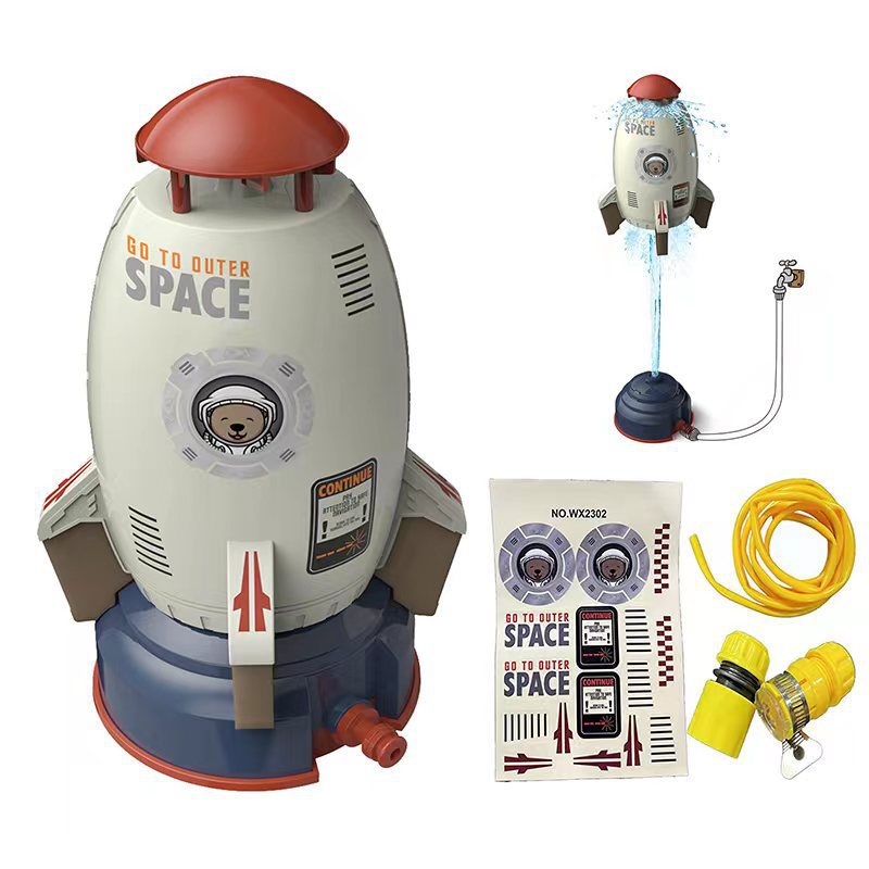 Space Rocket Sprinkler Children's Rotating Kweichow Moutai Water Toys