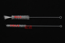 DU2P尼龙试管刷实验室瓶刷小毛刷子螺纹内孔清洗刷加长管道刷圆形
