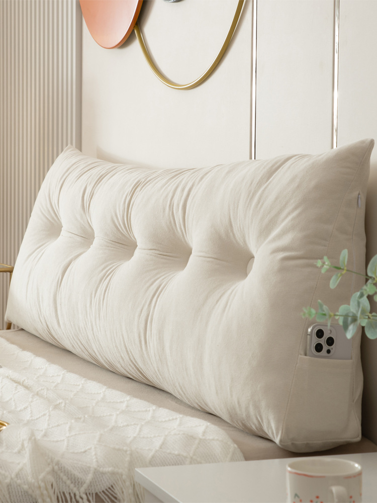 床头靠垫高级感床上靠枕三角大靠背护腰垫背榻榻米软包简约飘窗宿