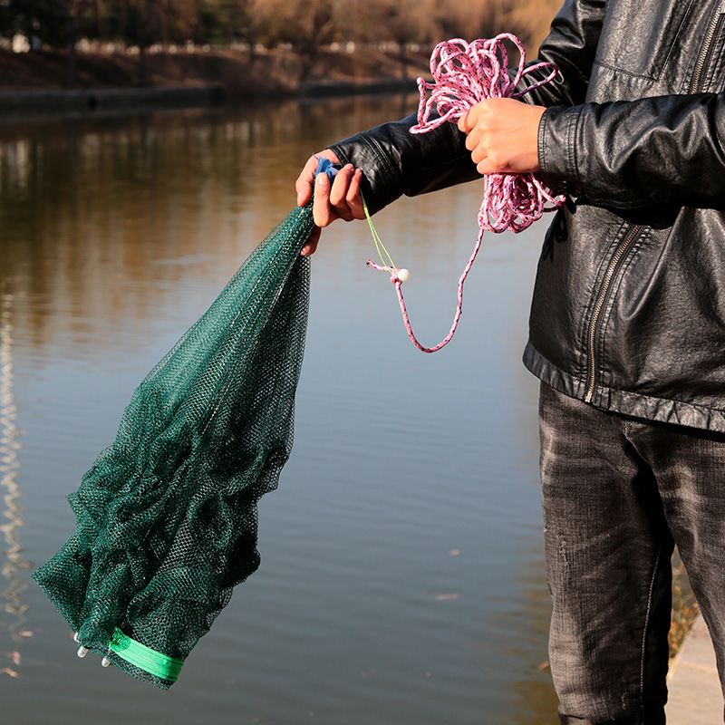 鱼具鱼网虾笼小白条捕鱼折叠渔网捕虾网黄鳝泥鳅螃蟹抓鱼工具套装