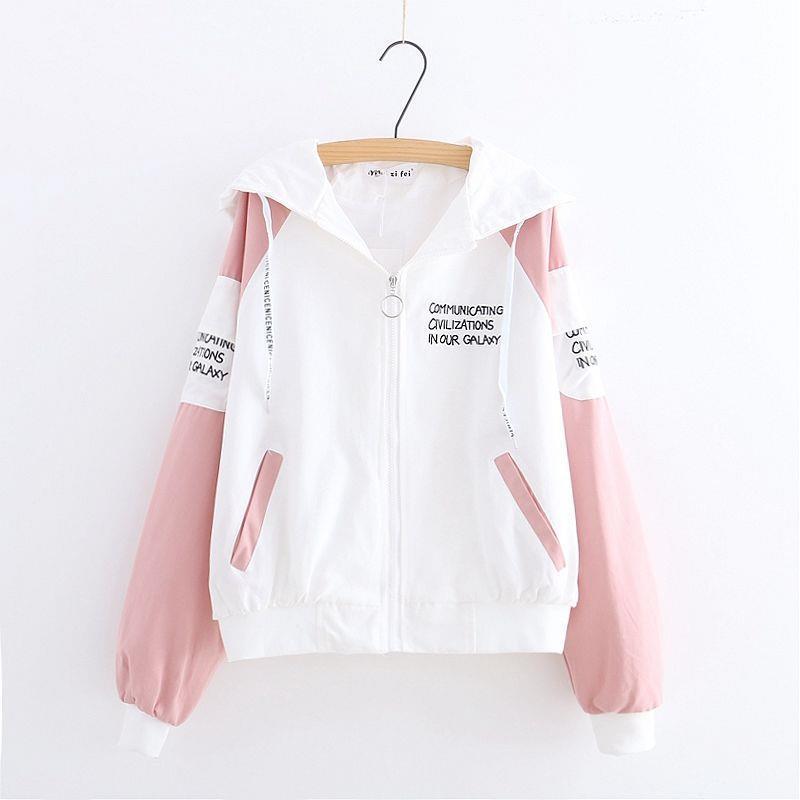 秋装少女装初中生中学生宽松夹克岁女孩大童小学生外套-阿里巴巴