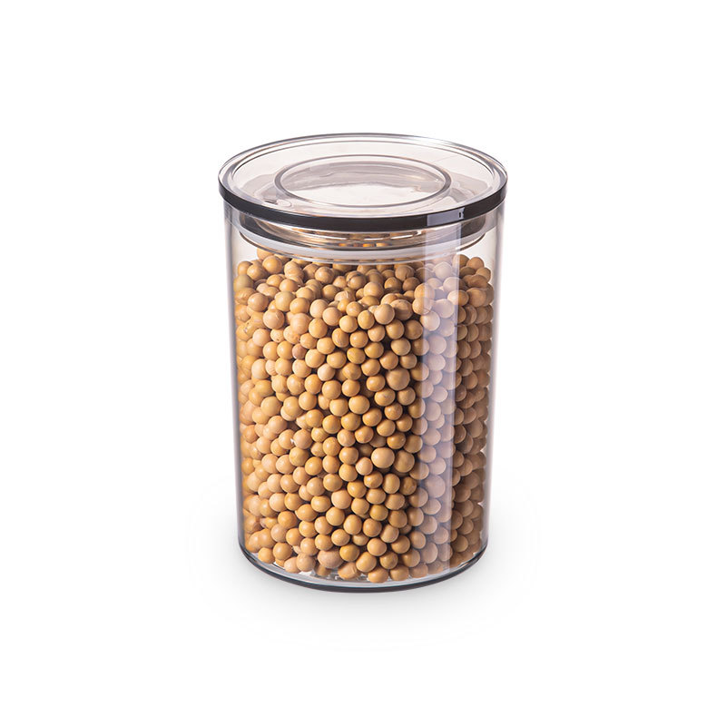 Sealed Cans Transparent Plastic Household Kitchen Spice Food Grade Nut Tea Storage Jar Cereals Storage Box