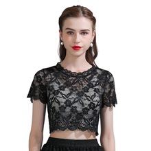 Women Detachable Fake Collar Half Shirt Blouse Sweet Crochet