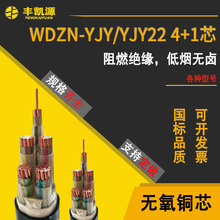 WDZBN-YJY22低烟无卤阻燃耐火电缆WDZN-YJY(F)4*16+1铜芯电力电缆