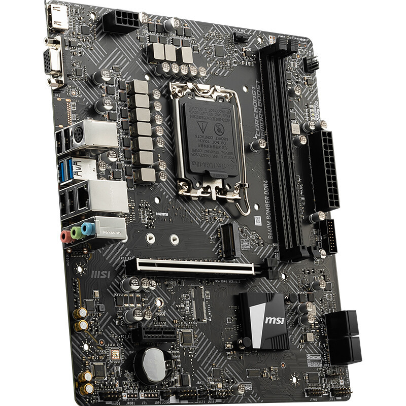 微星b660m bomber ddr4爆破弹电脑主板适用12代cpu 12400/12400f