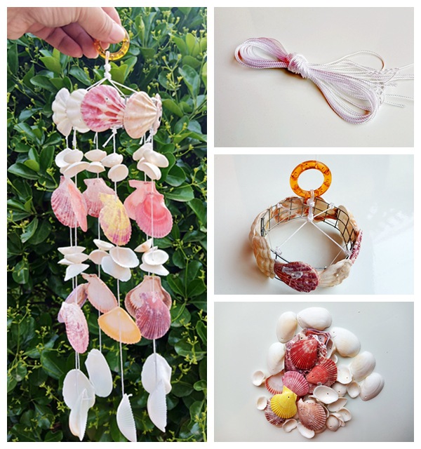 贝壳风铃 手工材料包 手工制作 手工工艺品活动采购 天