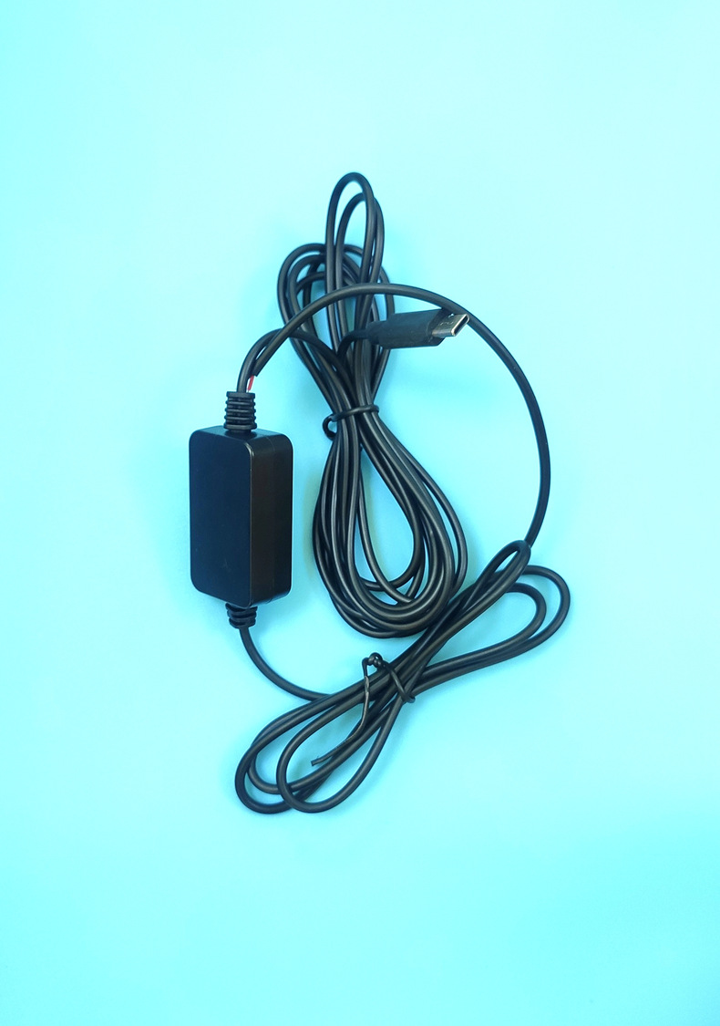 行车记录仪降压线 typec接口 12 24v转5v2a线长3米带低压保护批发