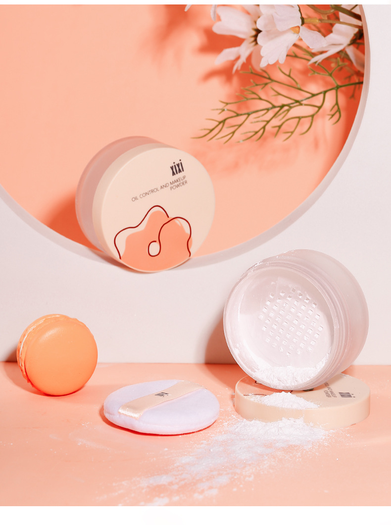 xixi柔雾艳颜控油持妆散粉 伪素颜磨皮散粉轻薄细腻粉质珠光哑光