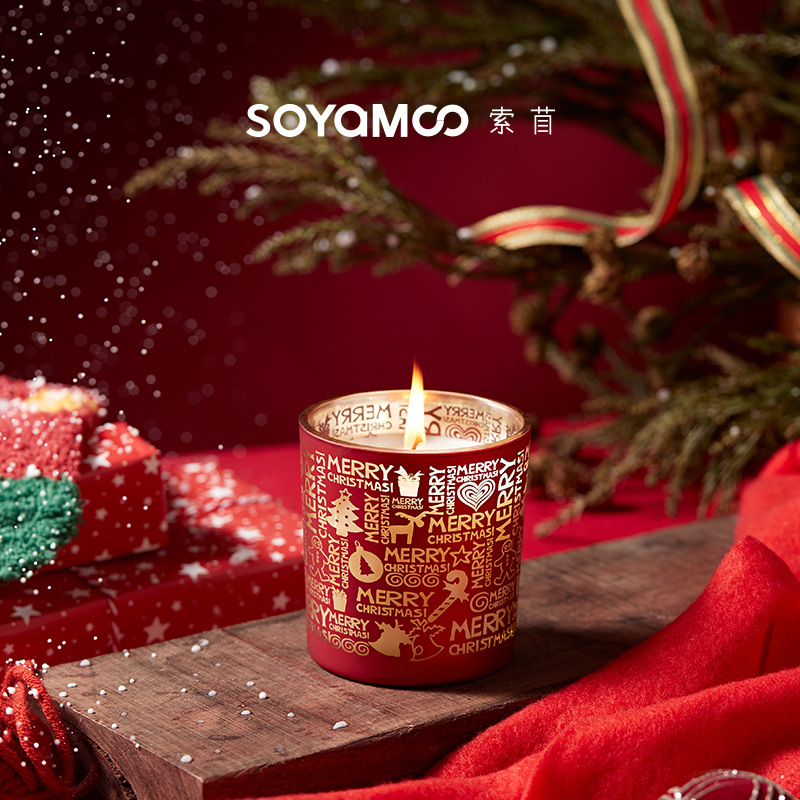 suoxiao aromatherapy christmas candle holiday gift romantic atmosphere domestic aromatherapy indoor high-grade fragrance ornaments