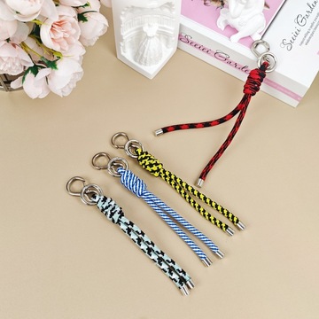 手机挂绳短绳新款少女网红腕带小香风手机链尼龙绳钥匙扣饰品配件