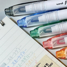玻璃质感！日本uni三菱双头荧光色笔学生用标记记号笔彩到达贸易