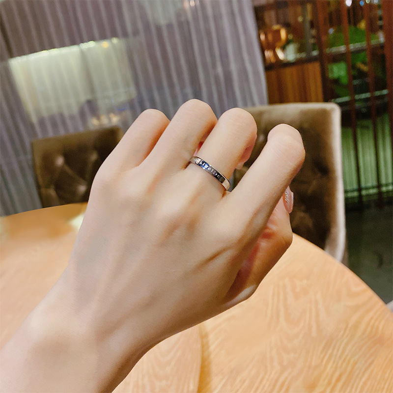 danlblweltington 新款dw戒指情侣对戒 男女银色小众时尚个性手饰