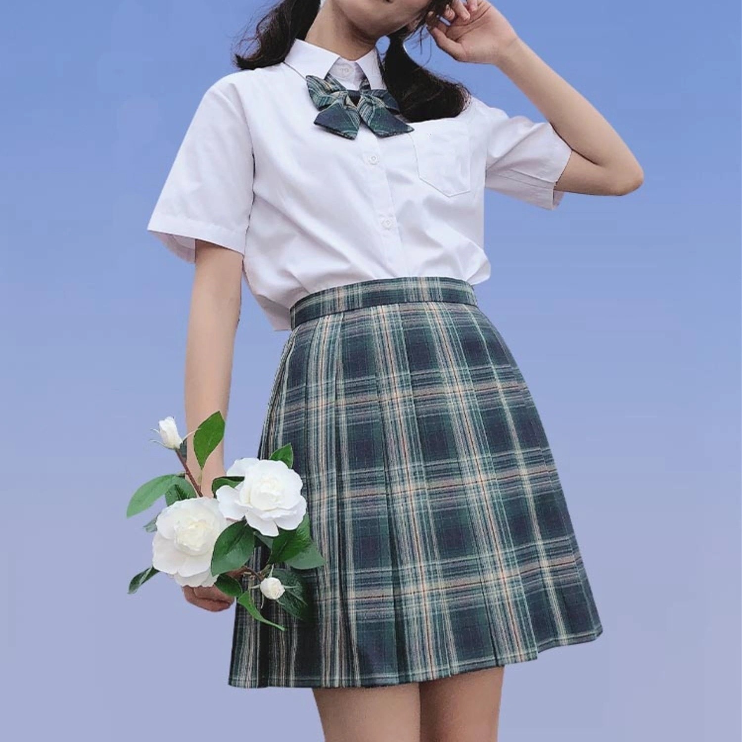 森林来信jk裙制服格裙兔姬舍原创正版日系高腰短裙百褶裙半身裙