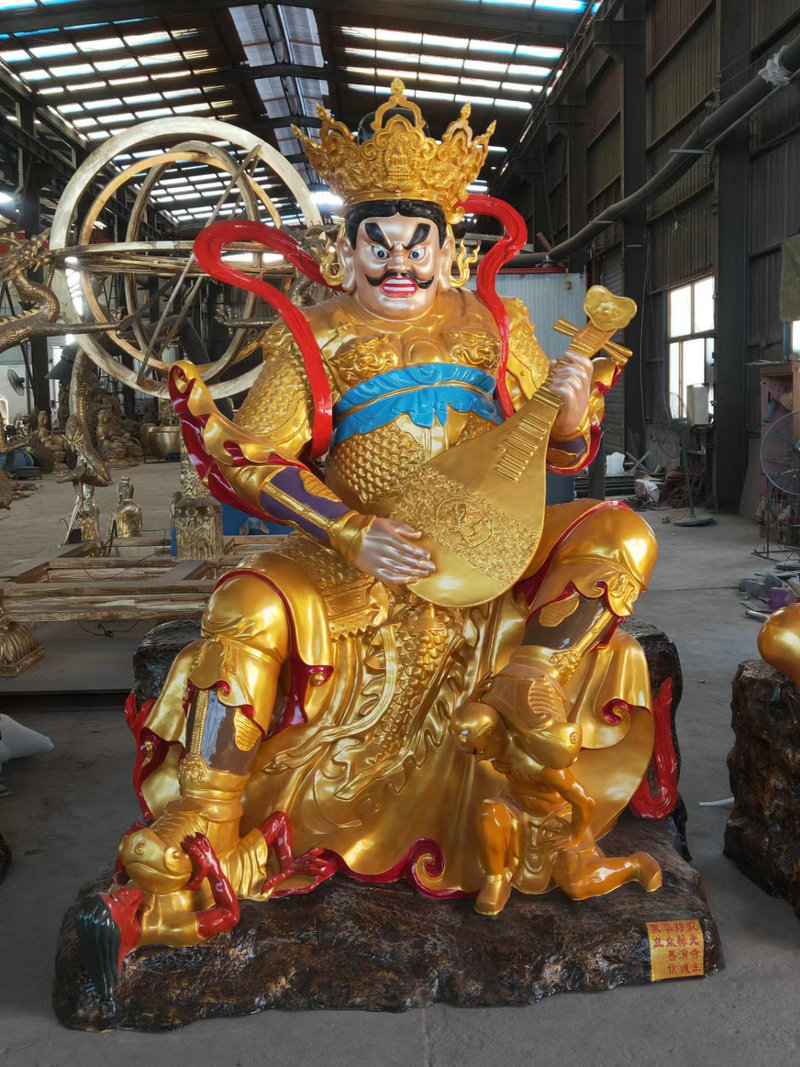 铸铜佛像雕塑四大天王道教神像四大金刚佛教天神护法门神人物铜雕