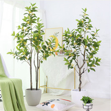 仿真植物桂花树室内盆栽居家办公室客厅装饰仿真绿植落地装饰摆件