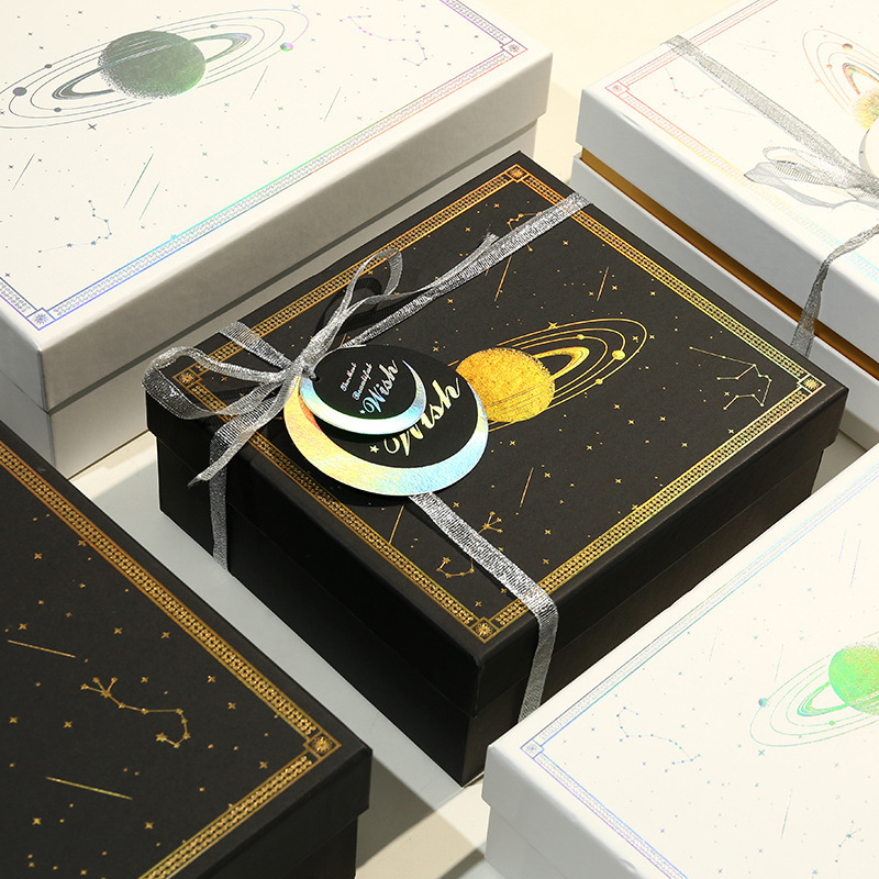 礼品盒天地盖长方形插边盒伴手礼物盒大号星座纸盒口红包装盒子