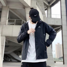 小七adidas 邓伦同款 户外防风男款运动休闲夹克外套 gf4016_阿里巴巴