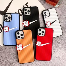 潮牌耐克nick适用苹果15手机壳iphone14pro13小羊皮se套12mini11全包