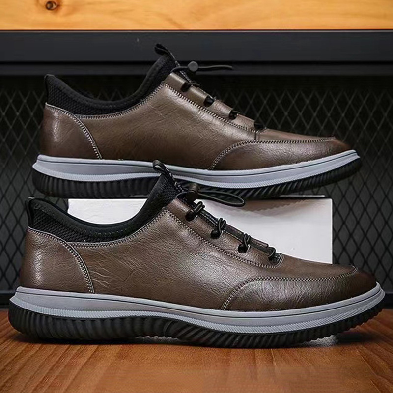 [One Piece Dropshipping] New Men's Leather Shoes Casual Fashion Trends Driving Shoes Handsome Men's Shoes Men's Soft Bottom Fashion