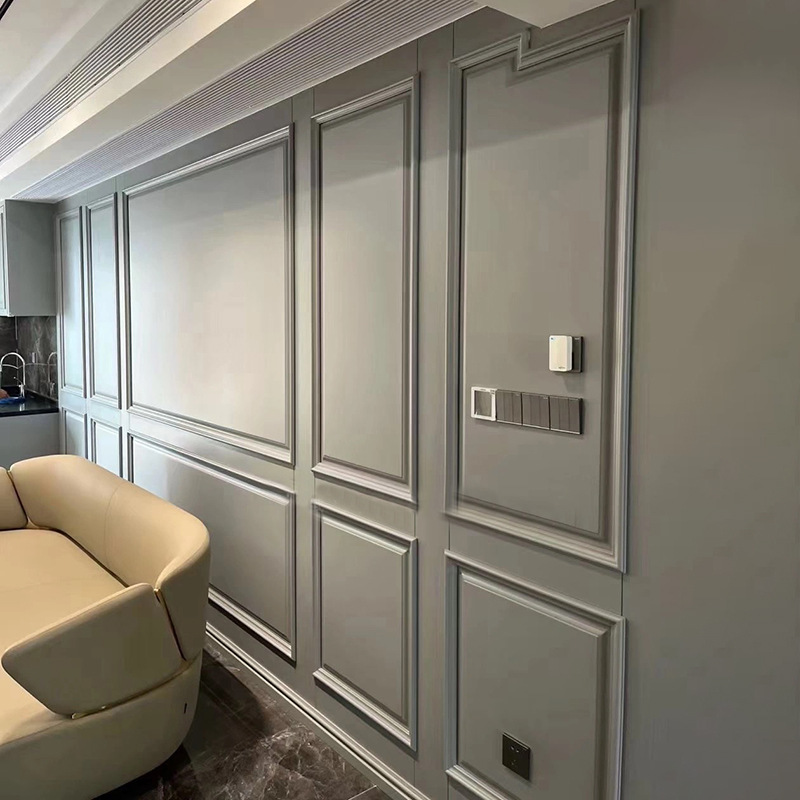 轻奢美式实木护墙板装饰板墙裙定制客厅电视欧式背景墙全屋定制