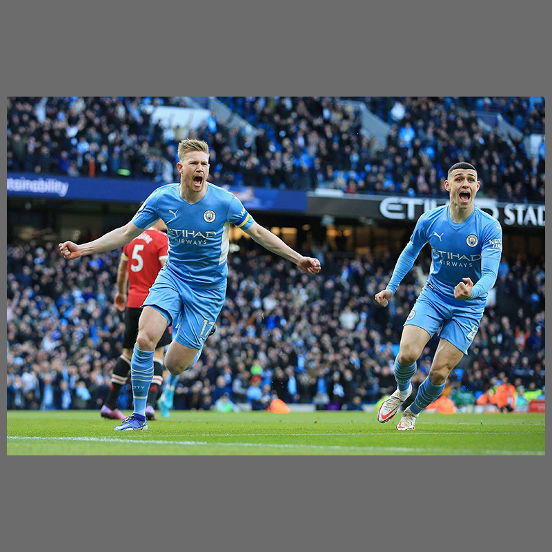 64n德布劳内海报曼城丁丁球星足球装饰画挂图梅西c罗墙贴壁纸