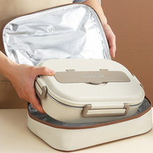 学生饭盒袋方形扁平保温饭盒袋餐盒手提袋带饭包饭袋便当包