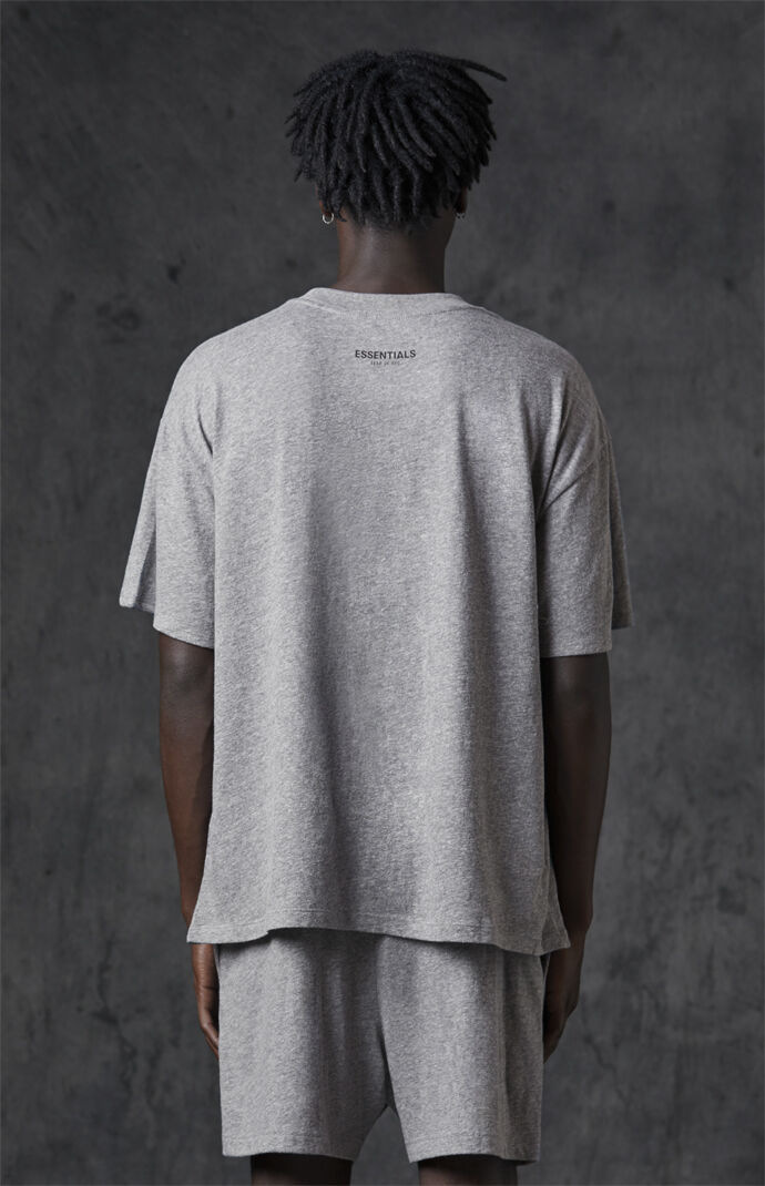 fear of god fog复线essentials短袖纯色高街小标打底衫情侣t恤男