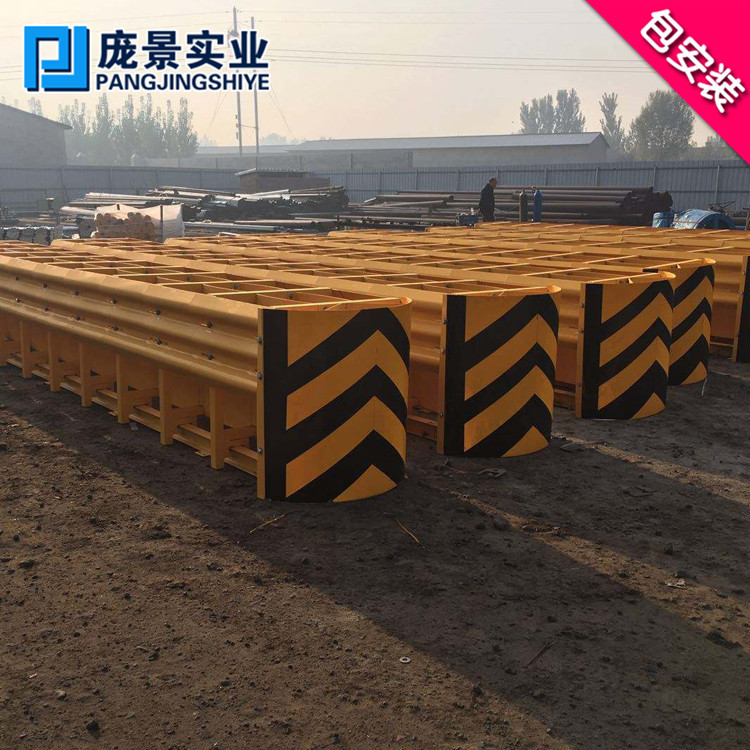 ts级高速公路匝道可导向防撞垫安全岛服务区冲撞减震缓冲设施