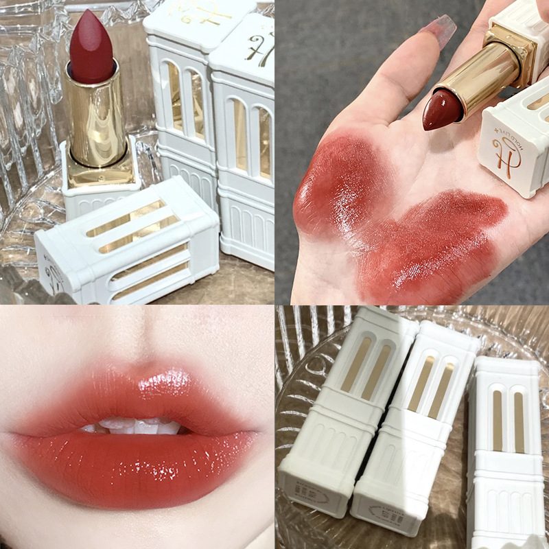 hold live罗马柱流光水漾口红 镜面显白水光学生纯欲平价夏日唇冻