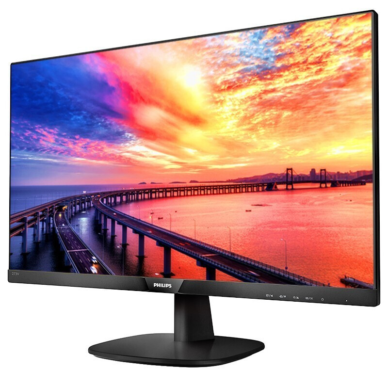 飞利浦243v7qsbf 23.8英寸ips面板窄边框高清电脑液晶显示器