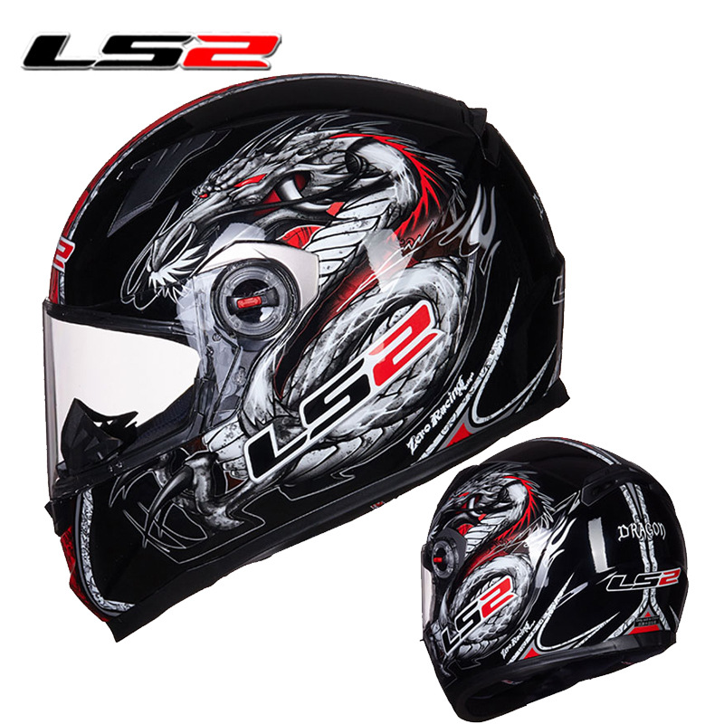 ls2头盔男全盔摩托车个性酷防雾冬季全覆式跑车机车帽女四季