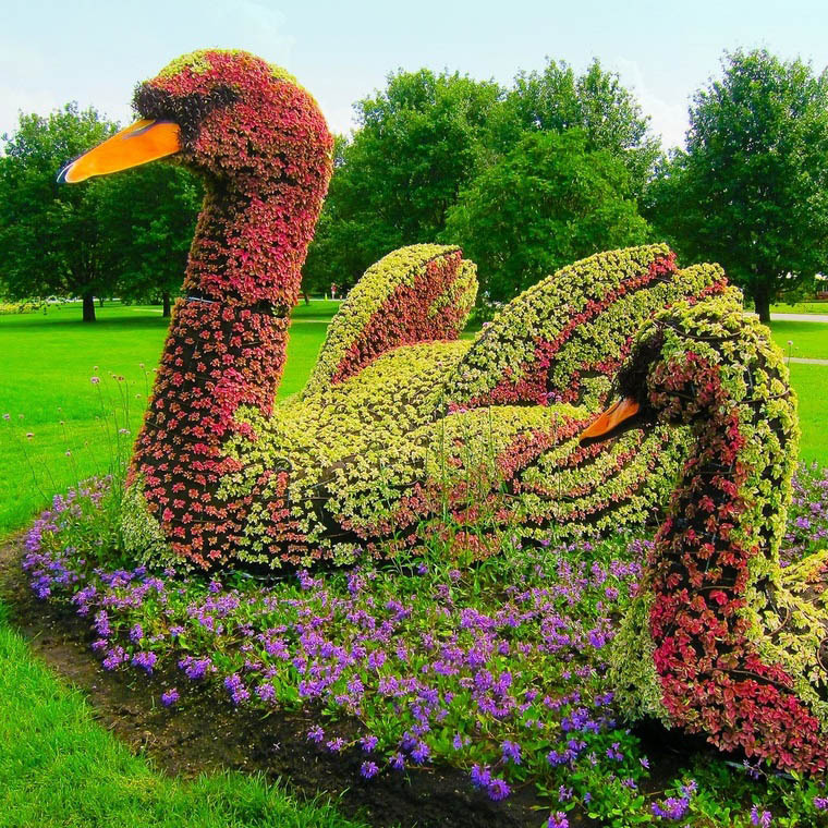 仿真绿雕动物雕塑植物雕塑公园景区造景节日广场厂家直销真绿雕