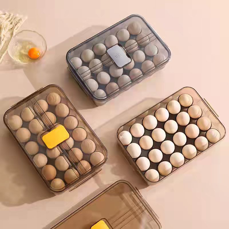 Egg Storage Box Clearance Refrigerator Dedicated Fresh-Keeping Box Household Food Grade Sealed Egg Bracket Kitchen Finishing Separated