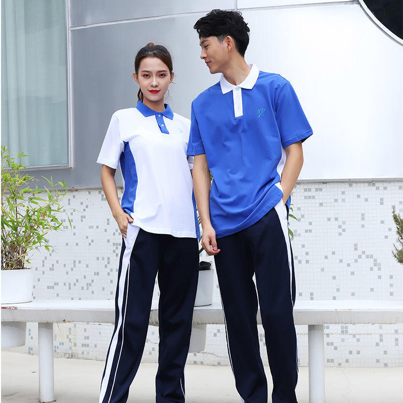 深圳校服中学生夏装高中初中生夏季薄款棉短袖短裤秋薄款长裤套装