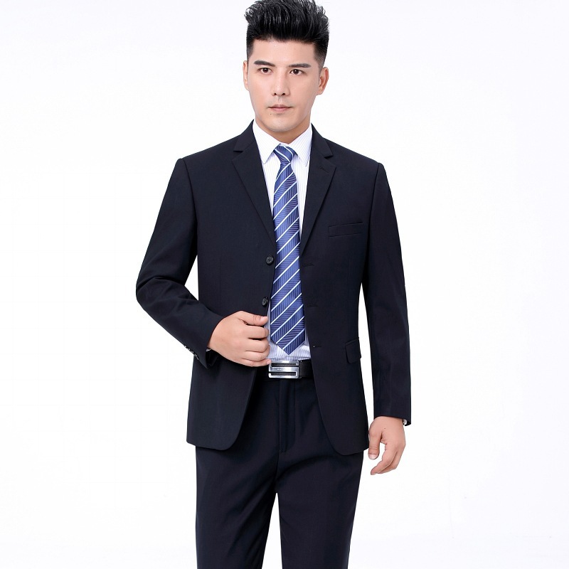 西服套装男士四季穿三粒扣商务正装职业西装男婚庆白领新郎套装男