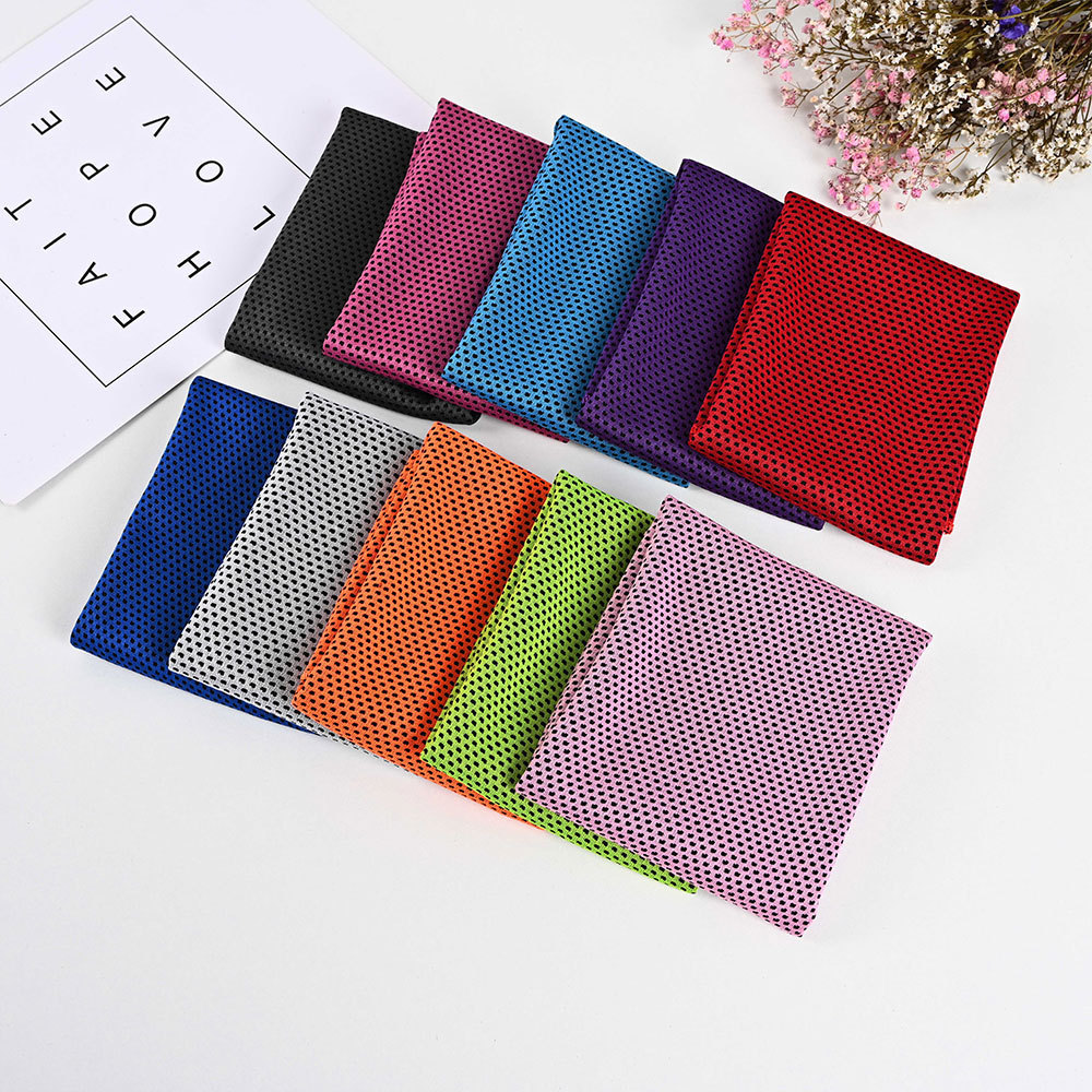 Cross-Border Factory Quick-Drying Iced Towel Ice-Sensitive Sports Towel Sweat-Absorbent Summer Cooling Cool Feeling Towel Wholesale