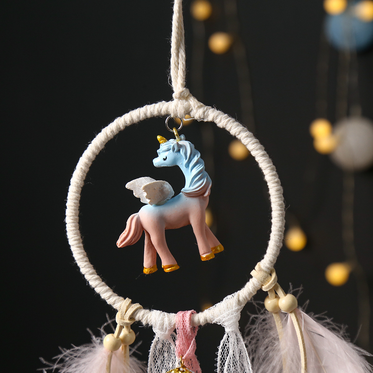 Modern Minimalist Creative Unicorn Dreamcatcher Room Hanging Decorations Cute Birthday and Holiday Gift Charms Hangings