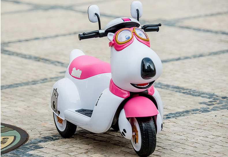 贝肯熊摩托车儿童电动摩托车可坐人幼儿小孩三轮车充电瓶童车