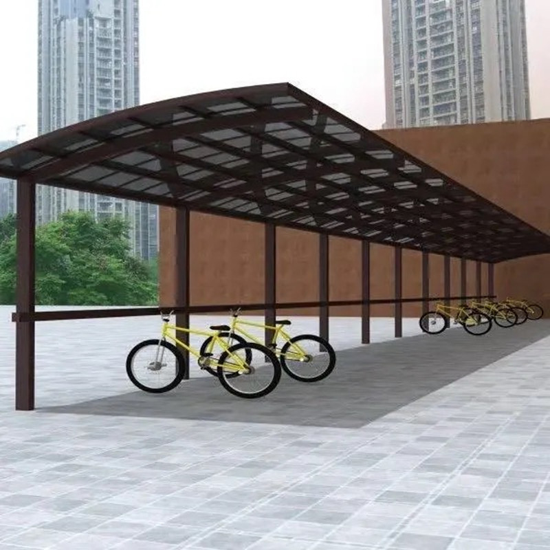 户外铝合金电瓶车停车棚充电桩遮阳棚别墅庭院家用汽车防雨篷
