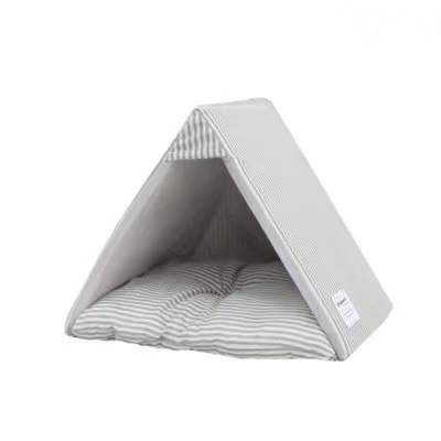 Pet Summer Triangle Series Cat Tents Cute Cat Nest Breathable Puppy Bed Small Dog Kennel Factory Wholesale