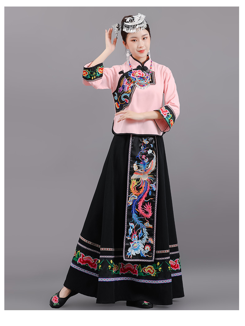 贵州少数民族服装女套装活动演出傈傈族布依族少数民族黎族彝族