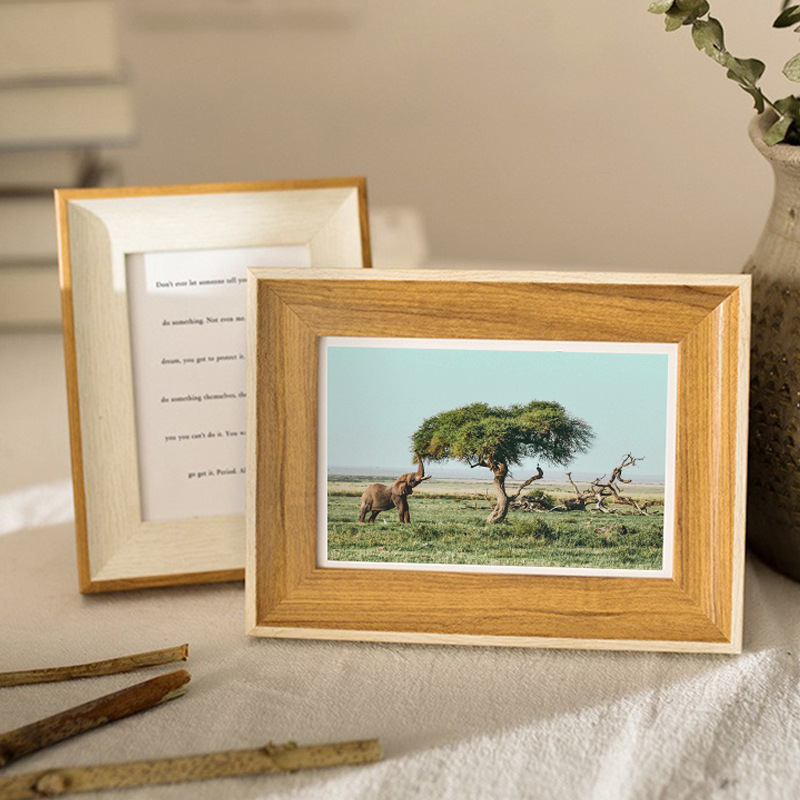 简约环保相框摆台6 7 8 10寸可印logo塑料ps线条照片像框装饰礼品